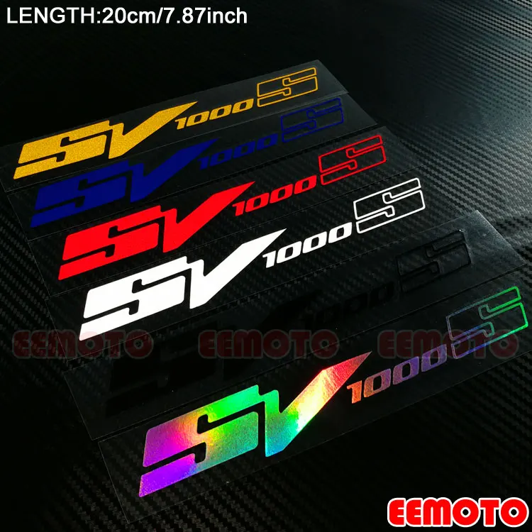 

Motorcycle accessories Wheel Rims Fairing Helmet Tank Pad Label logo reflective Stickers Decals For SUZUKI SV1000S SV 1000S