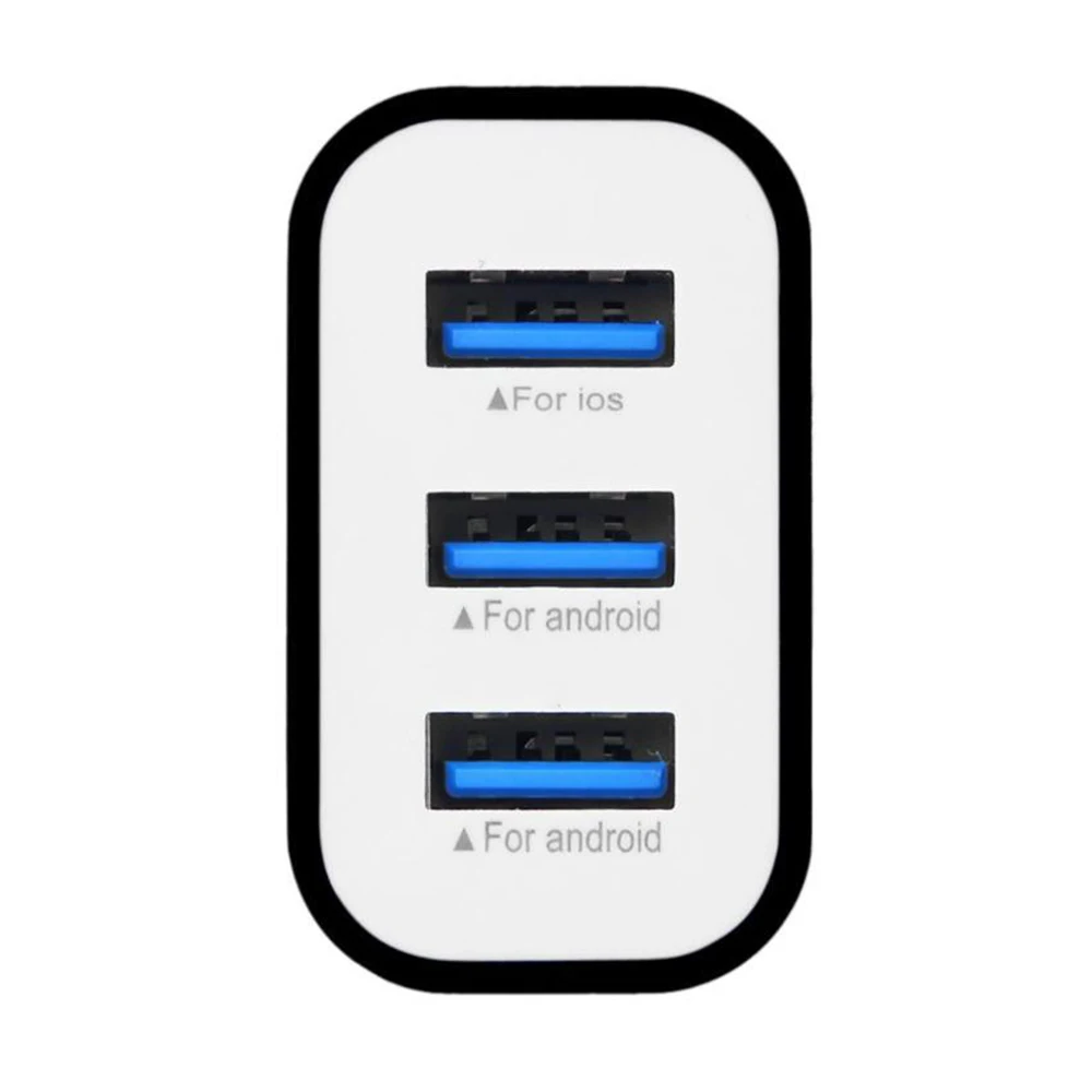 3USB 3.1A Универсальное зарядное устройство для мобильного телефона, смартфона, планшета, адаптер для путешествий, настенная розетка, быстрая зарядка, головка для Iphone, для samsung