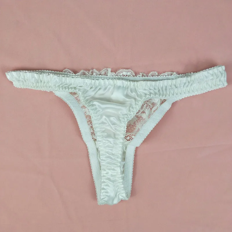 Moxeay Сексуальная атласная Женская пижама с кружевом бесшовные трусики размера