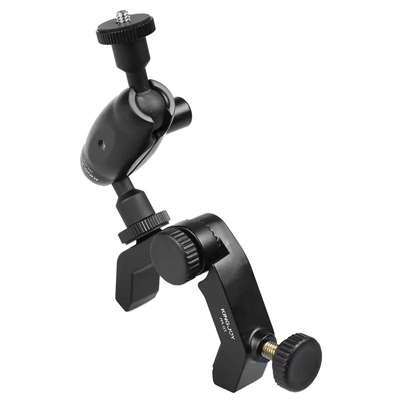 KINGJOY Adjustable Magic Arm With Ball Head Clamp for Mounting HDMI Monitor LED Light LCD Video Camera Flash Camera DSLR