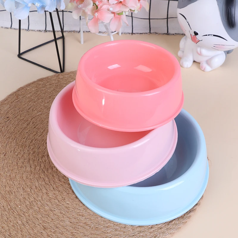 

Pet Dog Feeding Food Bowls Round No Spill Colorful Feeder Bowl For Small Animals
