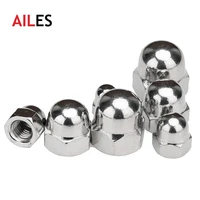304 stainless steel acorn cap nut m3 m4 m5 m6 m8 m10 m12 m14 m16 m18 decorative dome cap nuts blind nuts