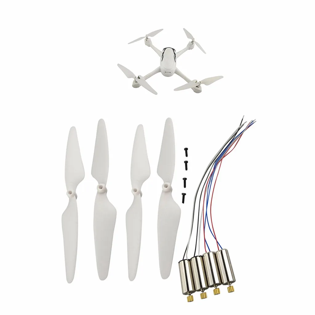 4 шт. пропеллер + двигатель для Hubsan X4 H502E H502S H216A Запчасти радиоуправляемого