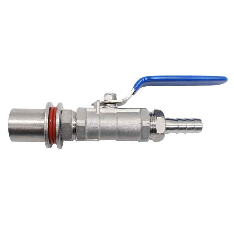 

Weldless Bulkhead Keg Convert Kit Stainless Steel 304 1-piece 1/2" Ball Valve