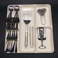 kitchen organizer cutlery drawer storage box tray fork spoon divider container utensils rack cabinet stand tool accessories