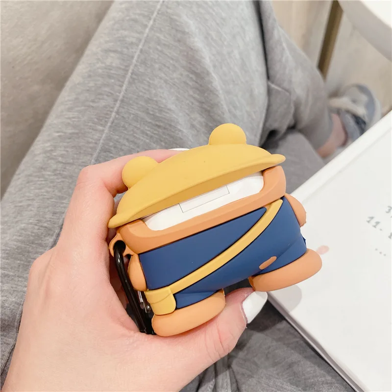 

For Huawei FreeBuds 4i Case Cute Cartoon Backpack Bear Wireless Earphone Cover Cases for Huawei FreeBuds4i Case Funda