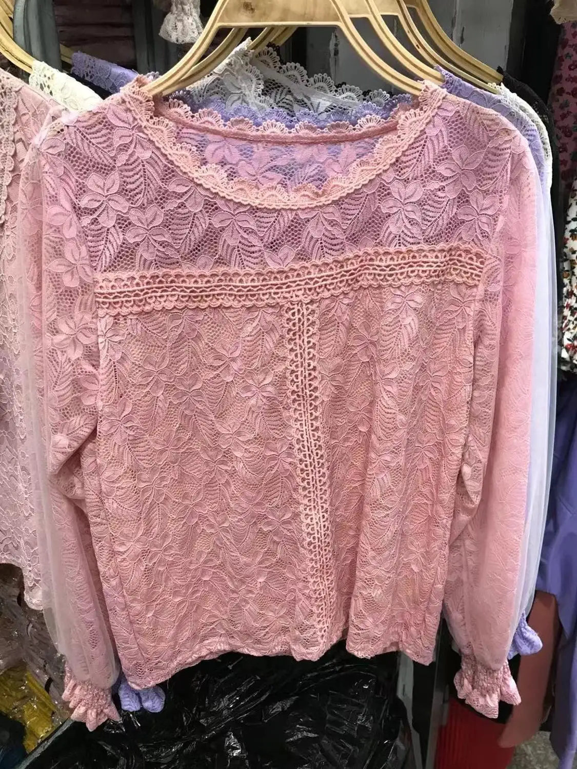 

Dropshipping Women Mesh Sheer Blouse See-through Lantern Long Sleeve Blouse Fashion Button Transparent White Shirt Female Blusas