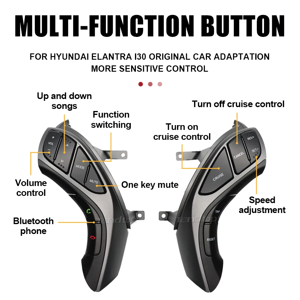 Многофункциональные кнопки на руль для Hyundai Elantra i30 телефон с круиз-контролем