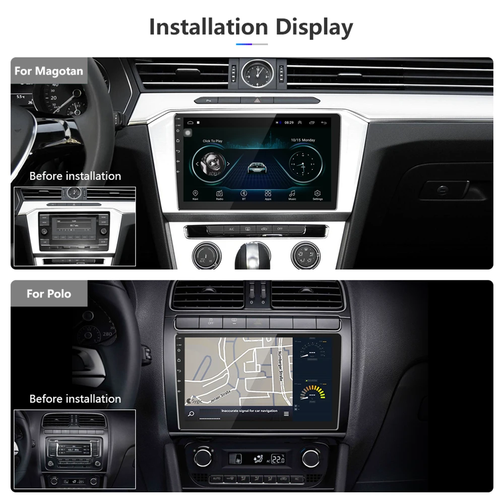 Camecho Android 8.1 Car Radios 10.1 inch GPS Autoradio Mp5 Multimedia Video Player Bluetooth WIFI Mirror Link Audio Stereo | Автомобили и