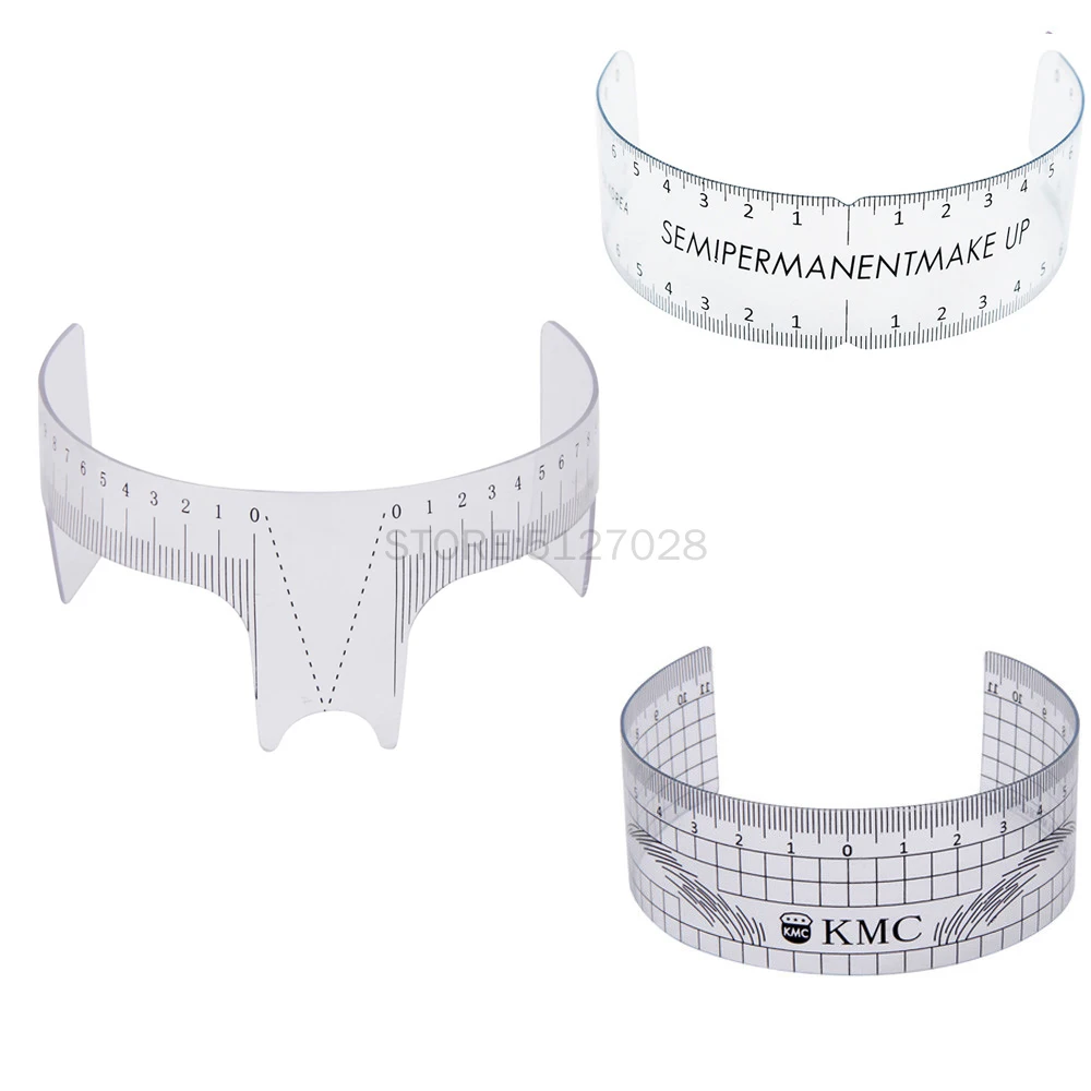 Многоразовая Полуперманентная линейка для бровей 1 шт. инструмент измерения