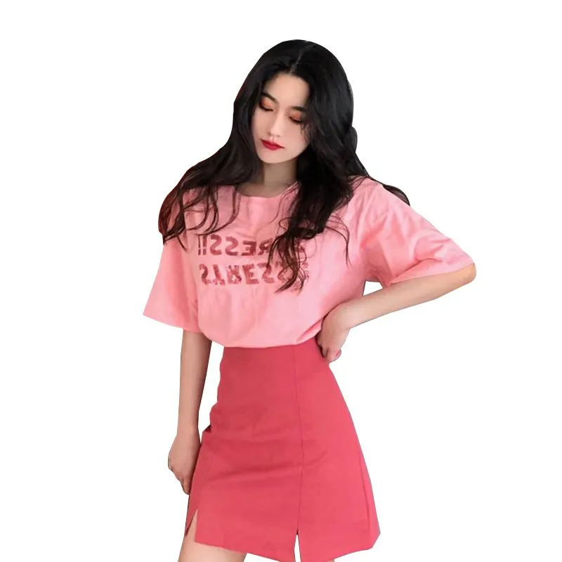 2020 Summer's Two Piece Set Playful Goddess Net Red Dress A Two-piece of French Age Reduction Temperament Show Thin |