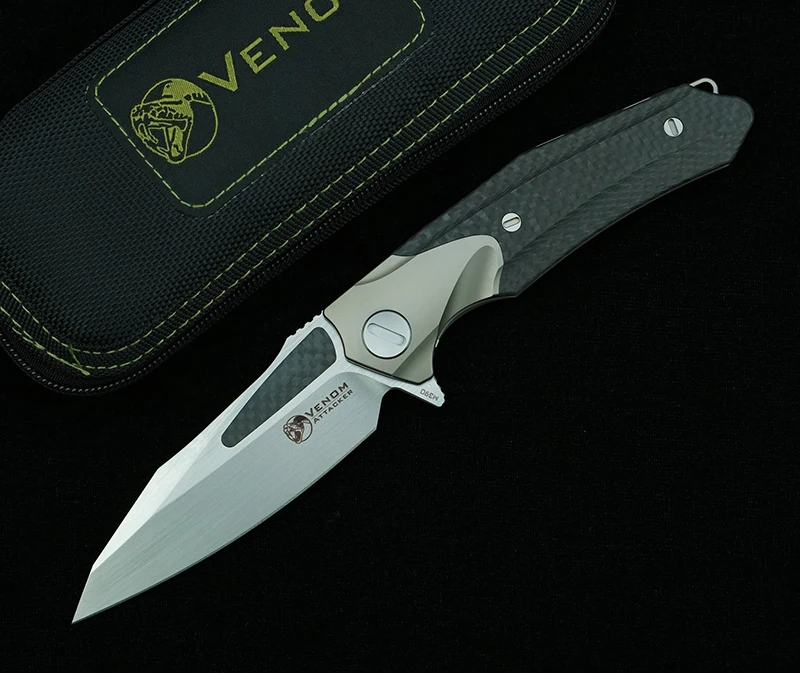 Кевин Джон Веном складной нож атакер С флиппером лезвие M390 рукоятка из