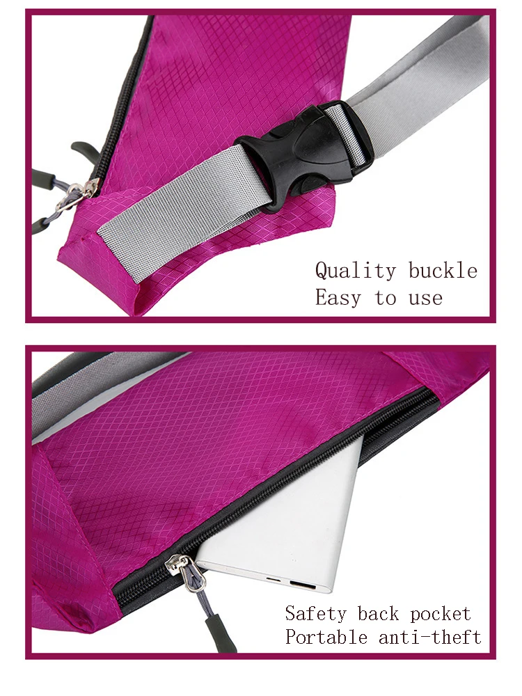 

Waterproof Sports Bag Running Sports Waist Bag Mountain Climbing Portable Thin Bicycle Outdoor Money Mobile Phone Anti-theft Bag