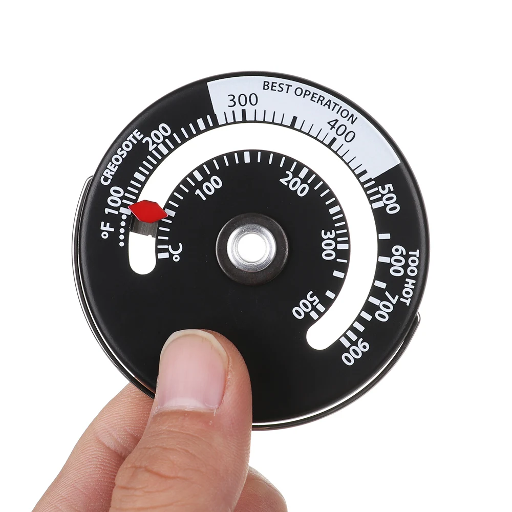 1 шт. Магнитный термометр для печи алюминиевый камина домашней плиты вентилятор