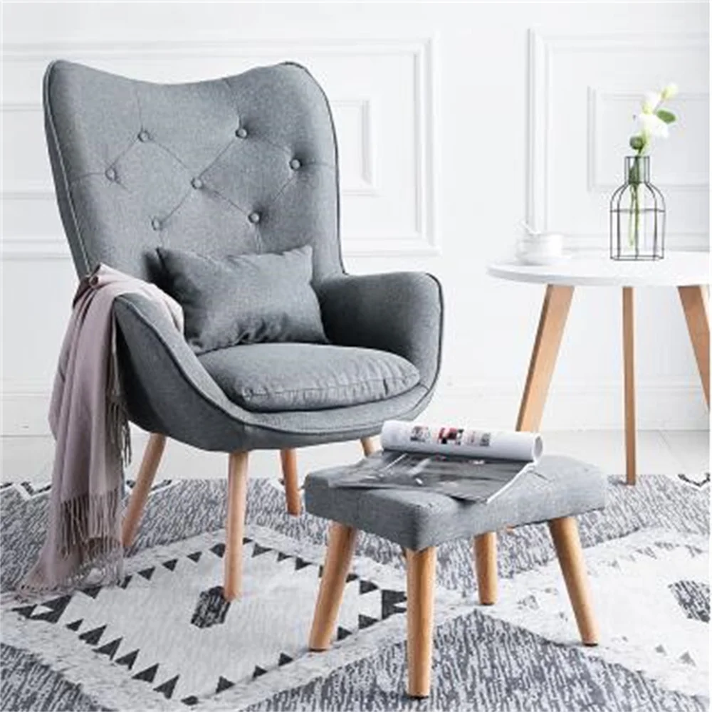 Скандинавская гостиная одноместный диван стул для балкона эргономичное