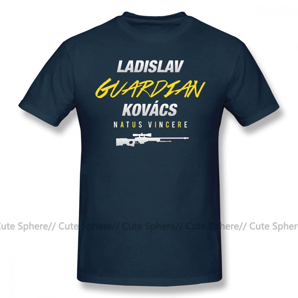 Natus Vincere, футболка Guardian CSGO, Мужская футболка с коротким рукавом, футболка с принтом, потрясающая Повседневная футболка, плюс размер - Цвет: Navy Blue