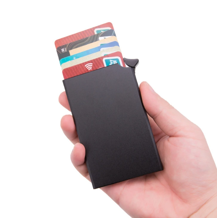 Защита от кражи RFID смарт-чехол-бумажник тонкий ID держатель для карт унисекс