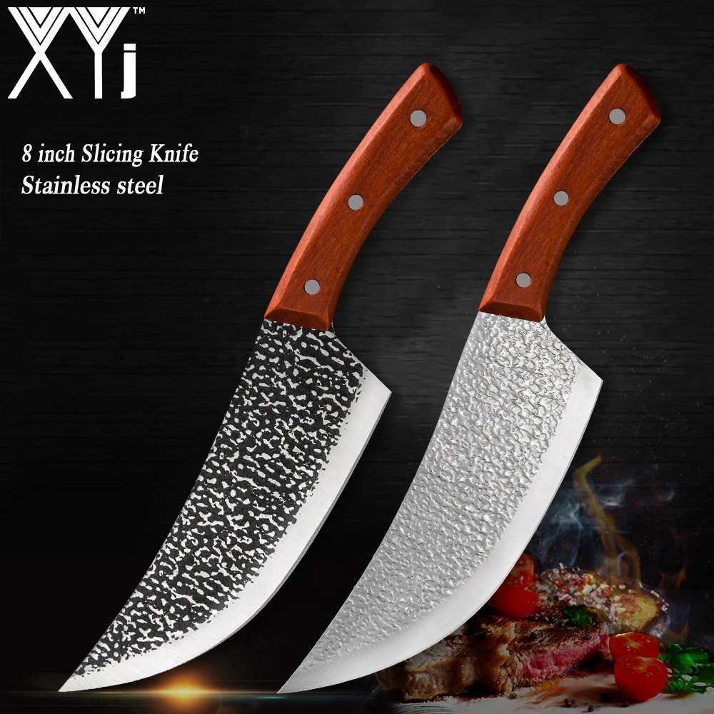 XYj нож для нарезки мяса мясника кухонный кемпинга охоты сербский шеф повара ковки