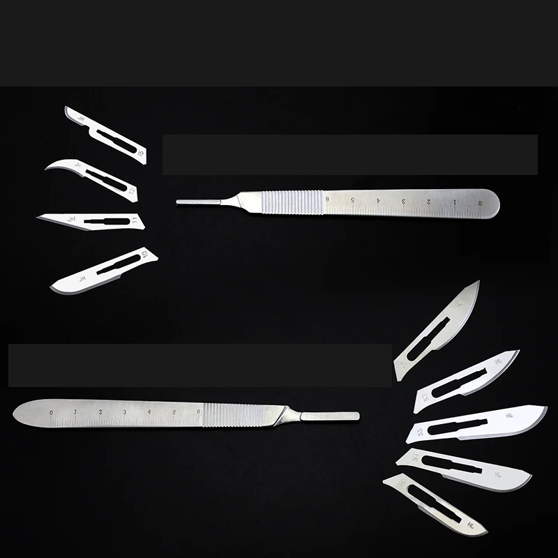 Медицинский Скальпель с ручкой из нержавеющей стали № 3 4 Держатель ножей