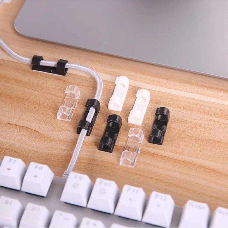 20 шт Кабельный организатор клипы iPhone Дата-кабель Winder USB зарядка управления для