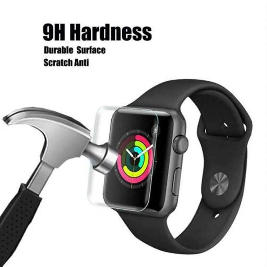 Изогнутая стальная пленка для iWatch серии 1/2/3/4 32 мм/40 мм/42 мм/44 мм защита от царапин