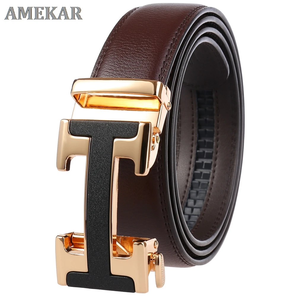 

Male Belt New Designer Men's Belts Luxury Man Fashion Belt Luxury Brand For Men High Quality Automatic Buckle