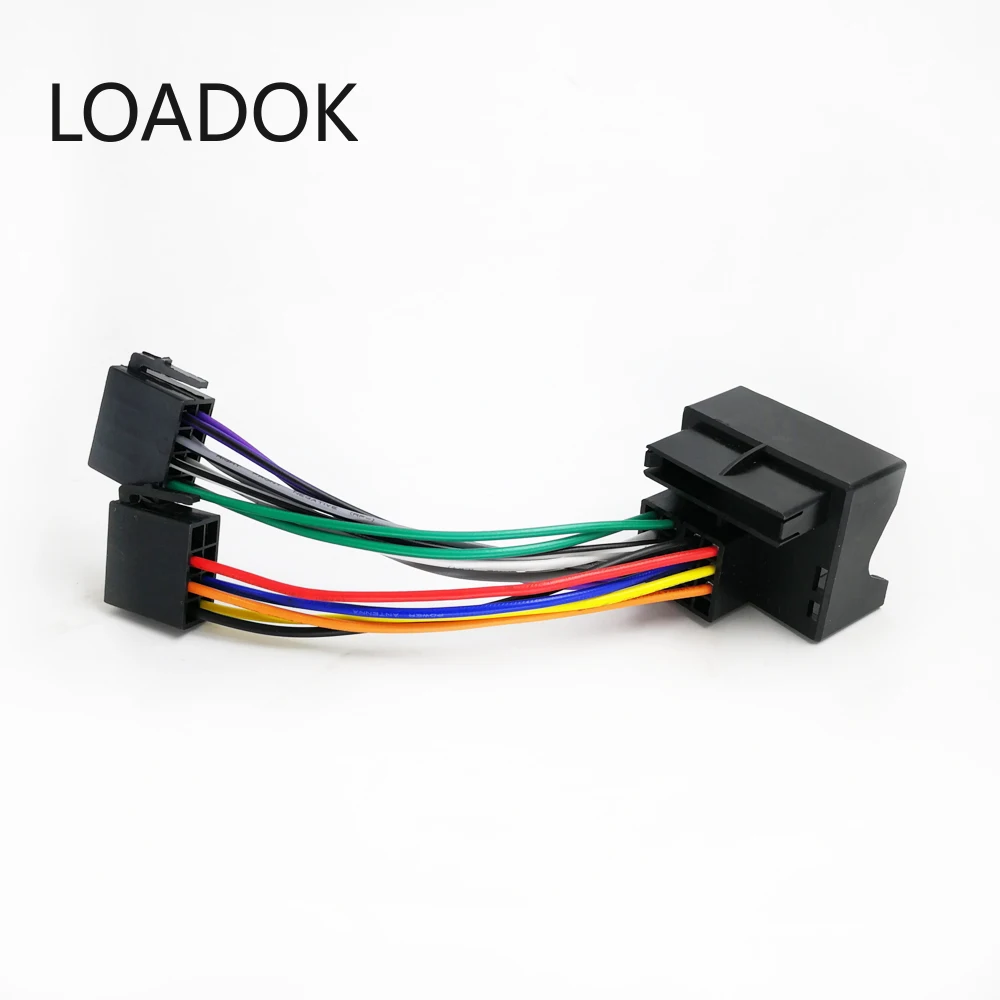 Автомобильный радиоприемник переходник с разъемом ISO провод стереопровод разъем