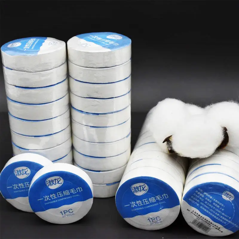 30x50CM Pearl Lines Disposable Compressed Towel Cotton Travel Hotel Cleaning Washcloth Napkin Bath Face Towels | Дом и сад