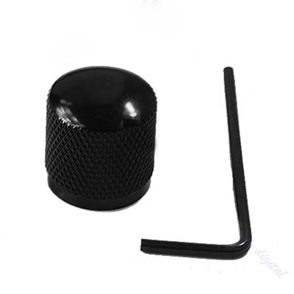 Металлический черный купольный тон Гитара Бас управление ручка кнопка