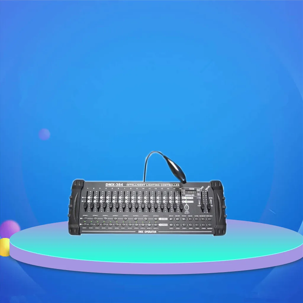 Горячая Распродажа международного стандарта DMX 384 контроллер перемещающаяся головка луч светильник DJ пульт