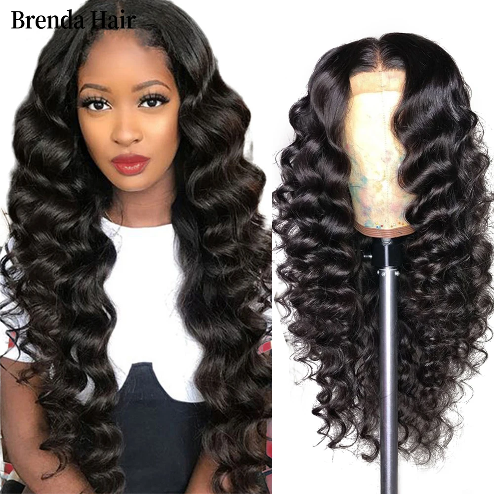 

Loose Wave Wig 13x4 Lace Front Real Human Hair Wigs Brazilian Human Hair Wigs Remy Lace Frontal Wig Pre-Plucked Closure Wig