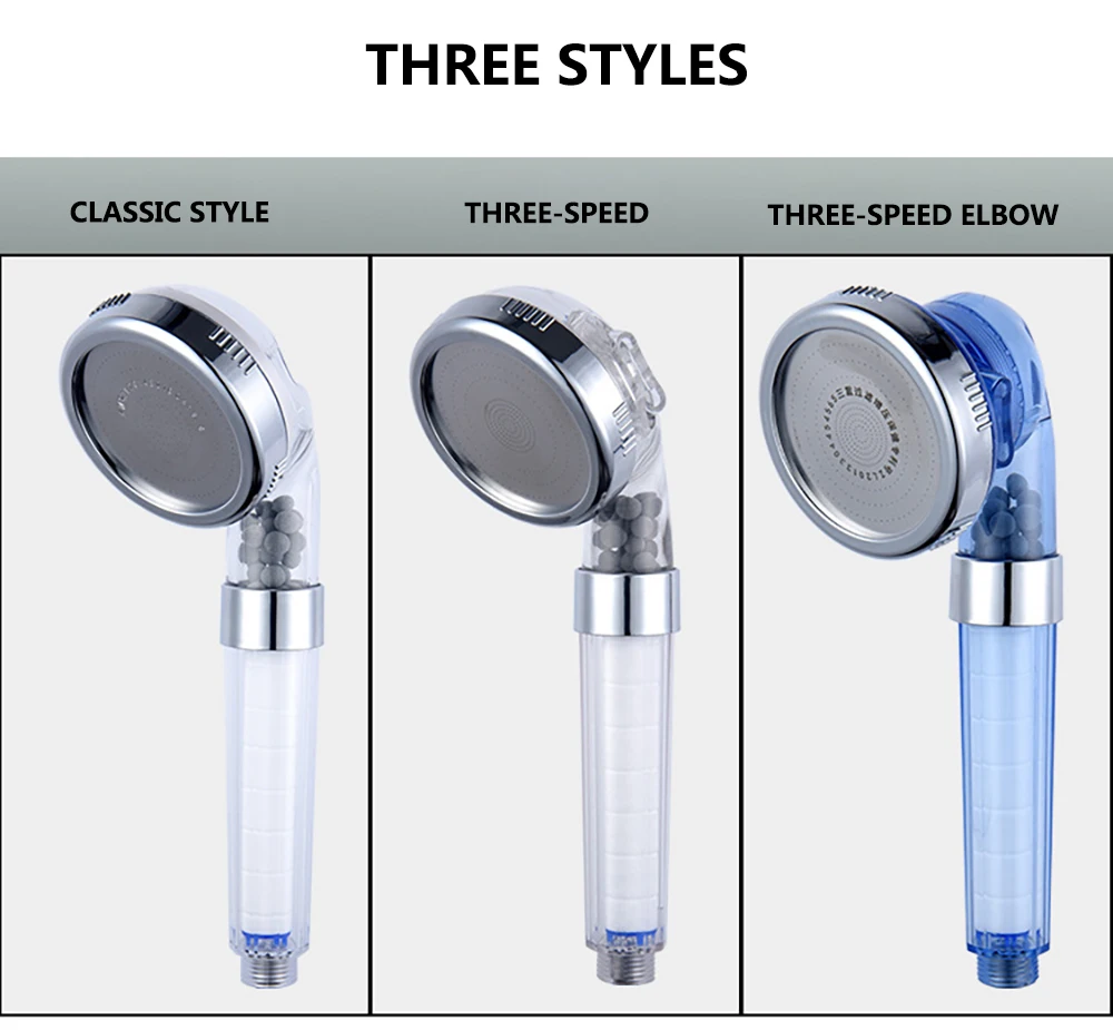 3 режима насадки для душа фильтрации примесей со сменными ПП хлопка-с функцией