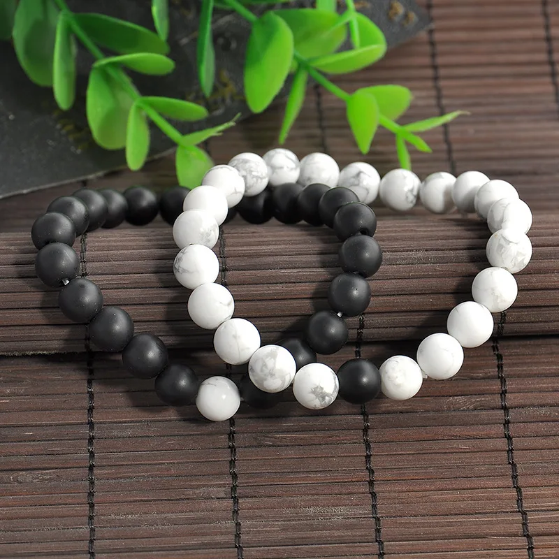 Модное ювелирное изделие для пары браслет 2 шт./компл. чистый натуральный камень