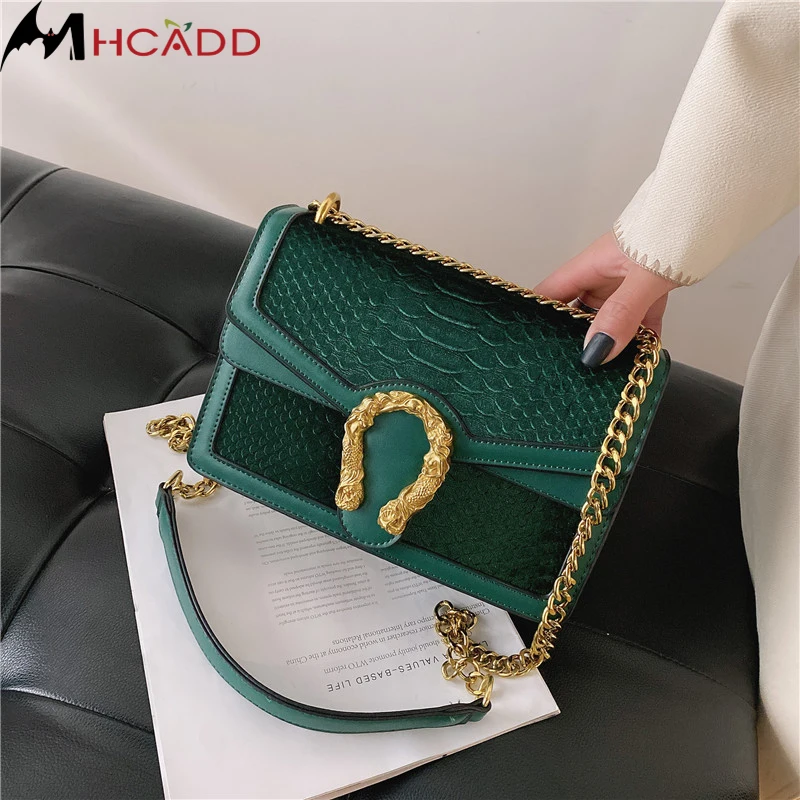 

Модные новые женские кожаные сумки-мессенджеры на плечо в стиле ретро, женская сумка через плечо из кожи аллигатора для девушек, женские сум...