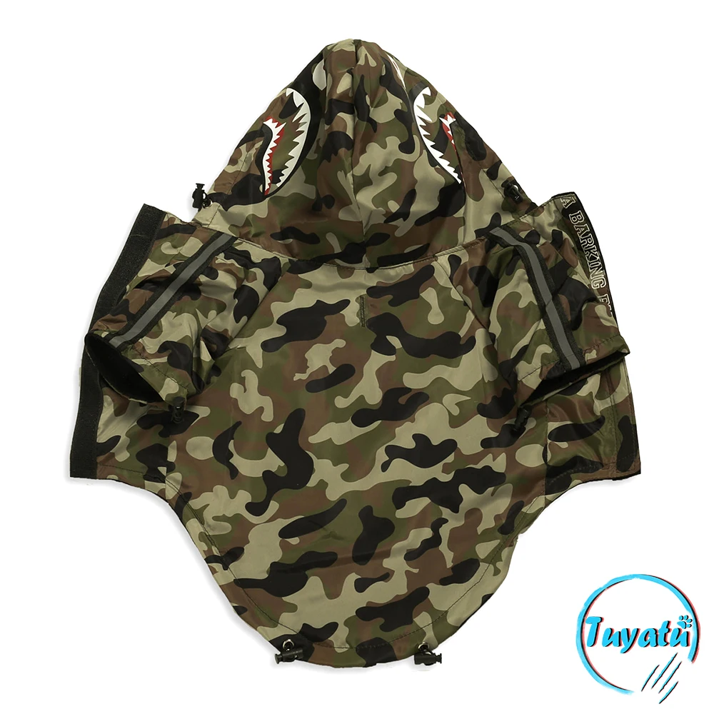 French Bulldog Small Large Dog Clothes Winter Big Hoodie for Dogs Camo Clothing Coat Jacket Pug Dropshipping | Дом и сад