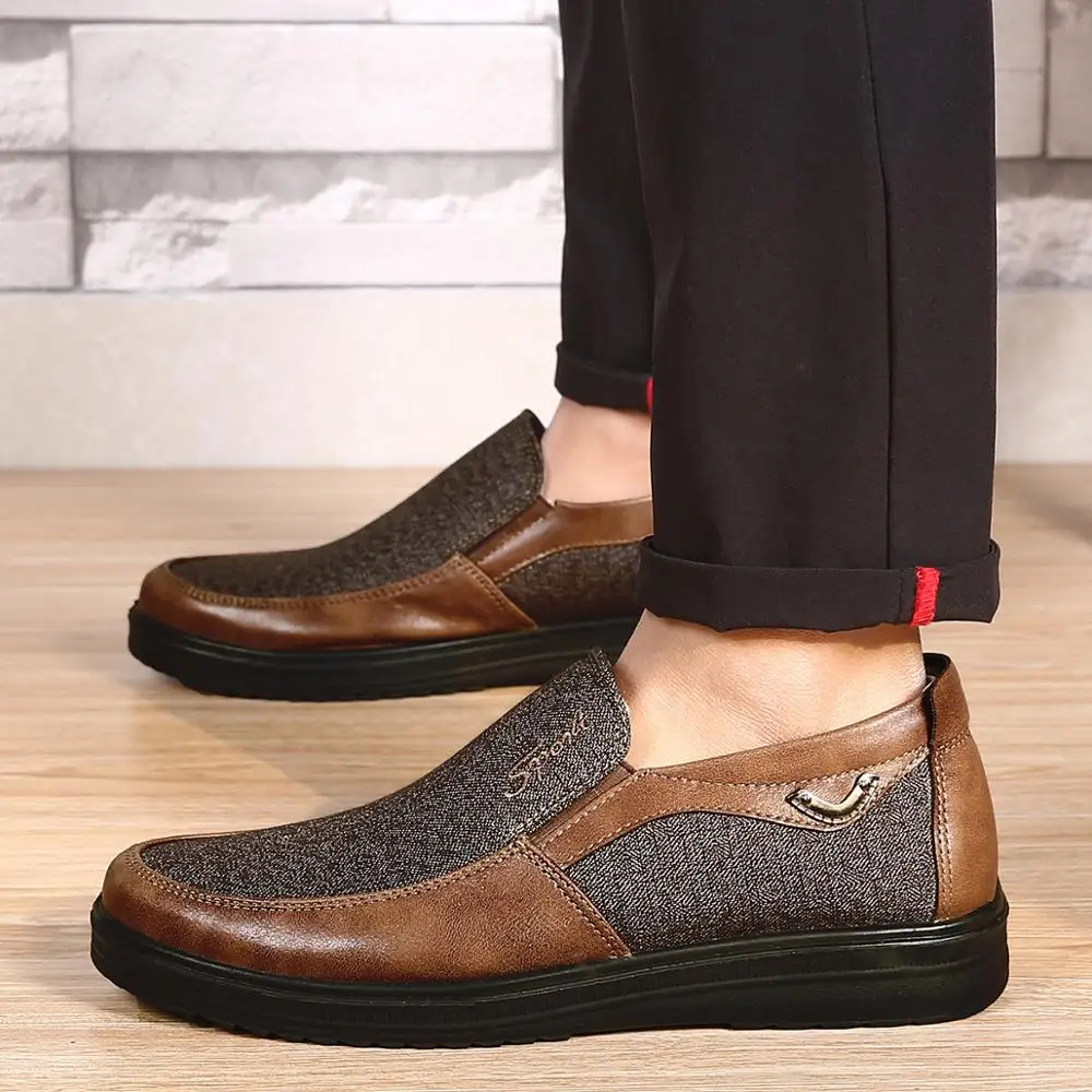 Male shoes Vulcanized Big size 45 50 Loafers men casual Slip on Patchwork Breathable Sneakers for Man|Мужские кроссовки и кеды|