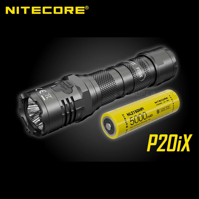 4000 люмен Nitecore P20iX USB C Перезаряжаемые Тактический плавный тусклый фонарь с