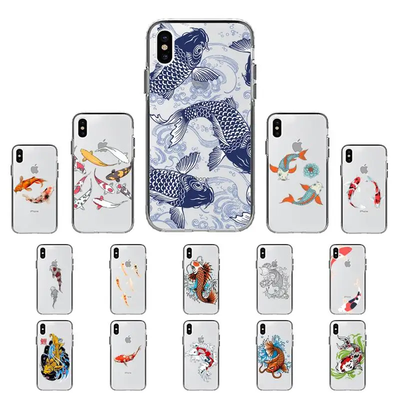 Чехол для телефона MaiYaCa Koi Fish iPhone 11 12 pro XS MAX 8 7 6 6S Plus X 5S SE 2020 XR|Бамперы| |