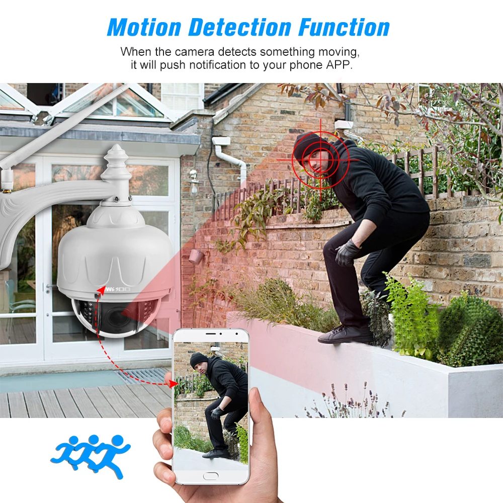 

1080P Security Camera WiFi IP Camera for Home Surveillance Monitor Two Way Audio PTZ CCTV Security Camera wifi IP Home Security