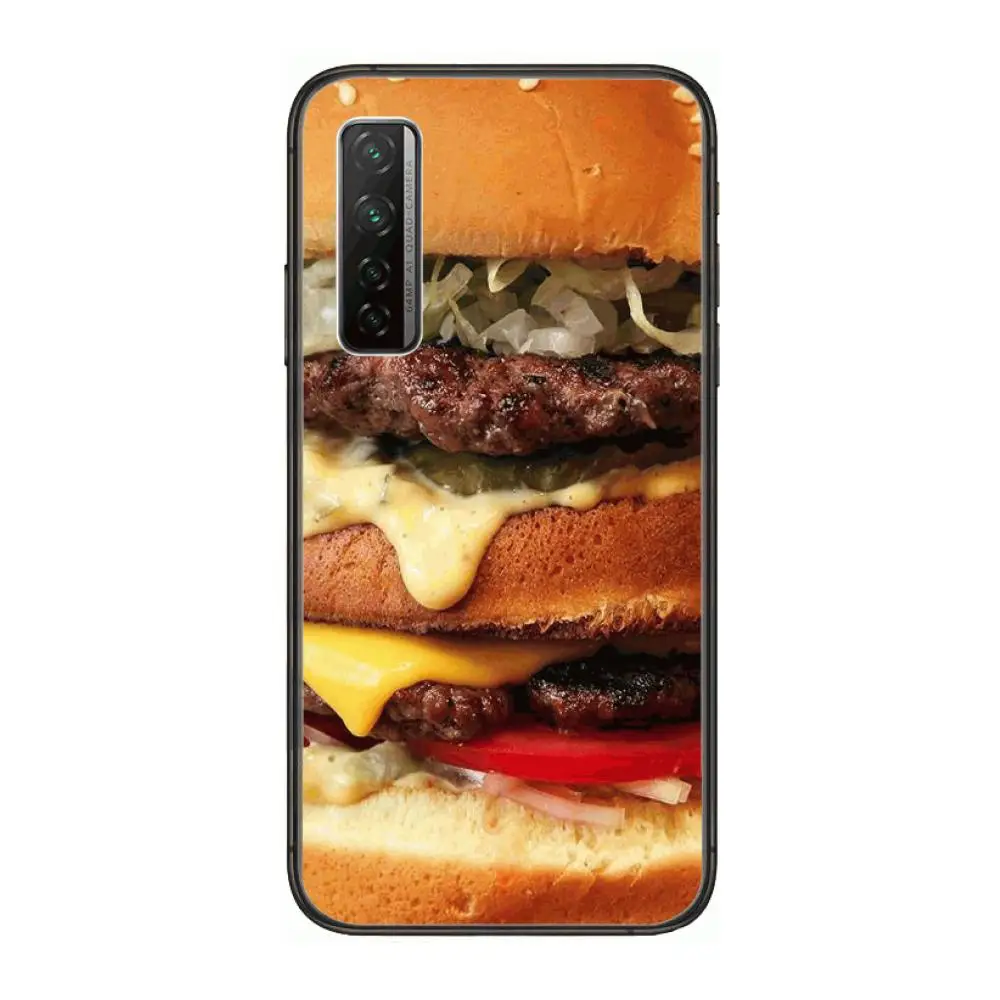 

Western cuisine Phone Case For Huawei Nova 2 3 4 5 6 7 8 SE i E Pro Lite Black Etui Coque Painting Hoesjes comic fashion