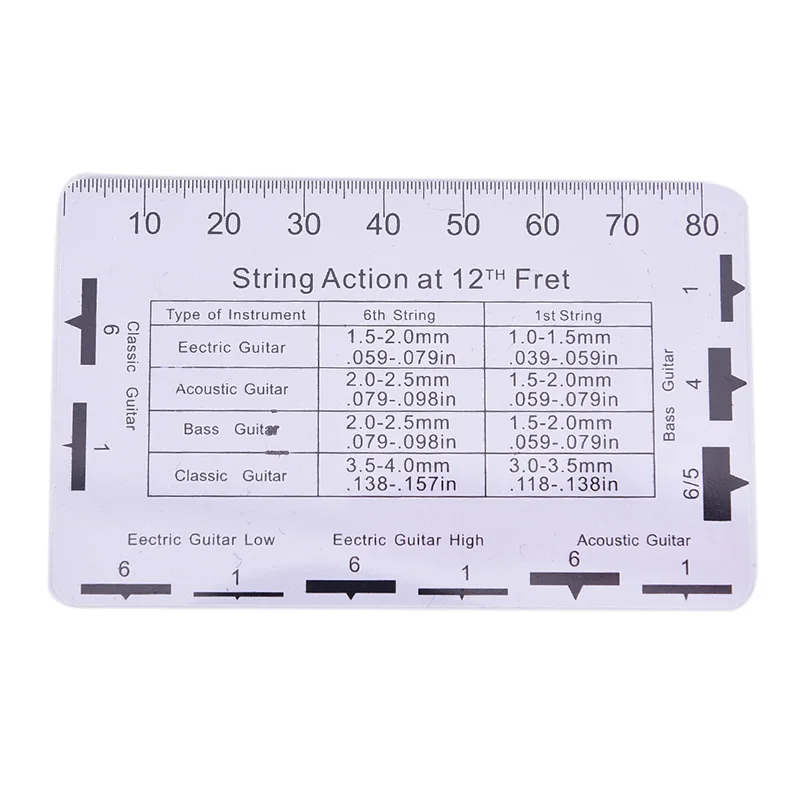 gitarre zubehör string spezifikation kissen maßstab messen lineal für gitarre bass elektrische edelstahl 9563mm free global shipping