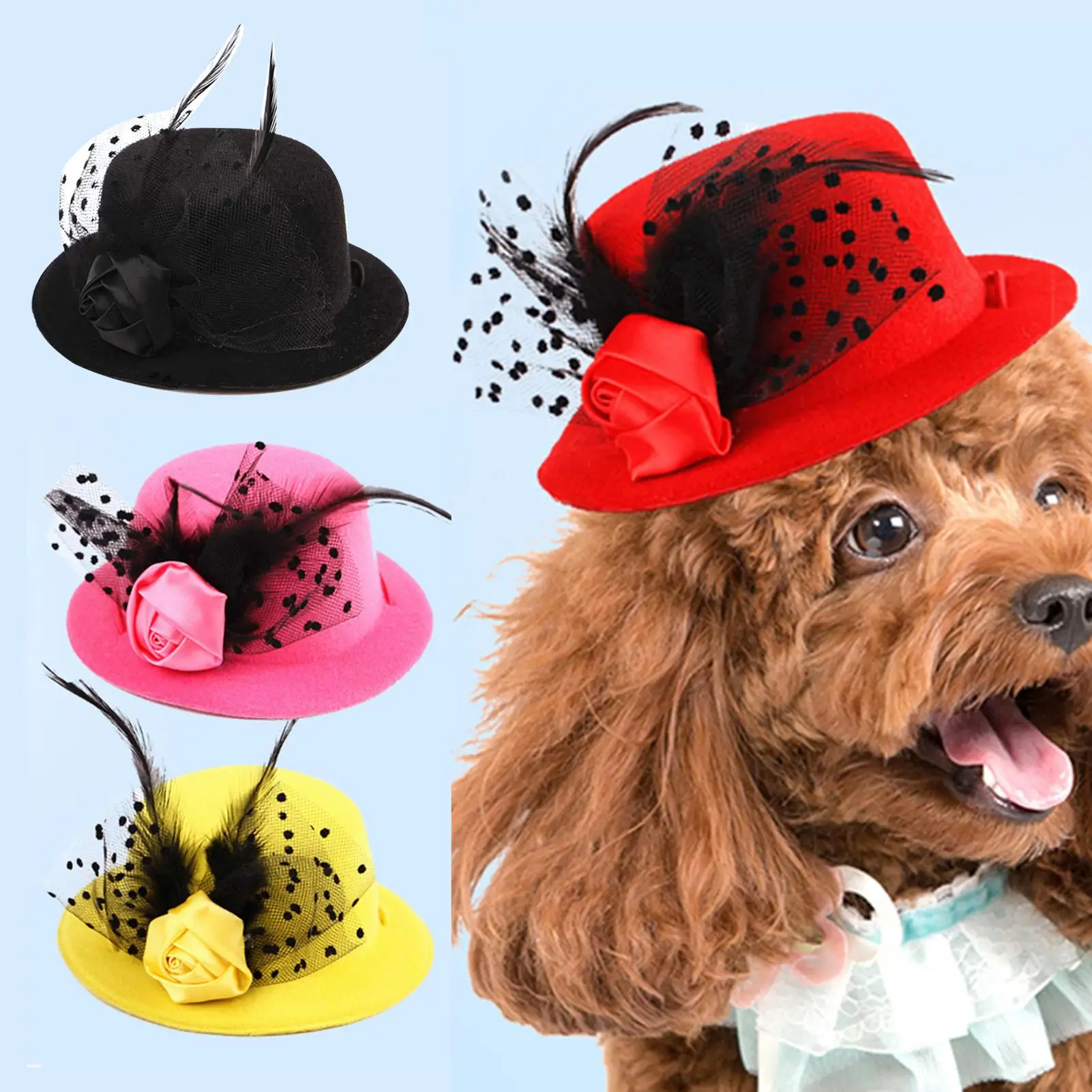 Шляпа для животных модные украшения головные уборы в джентльменском стиле