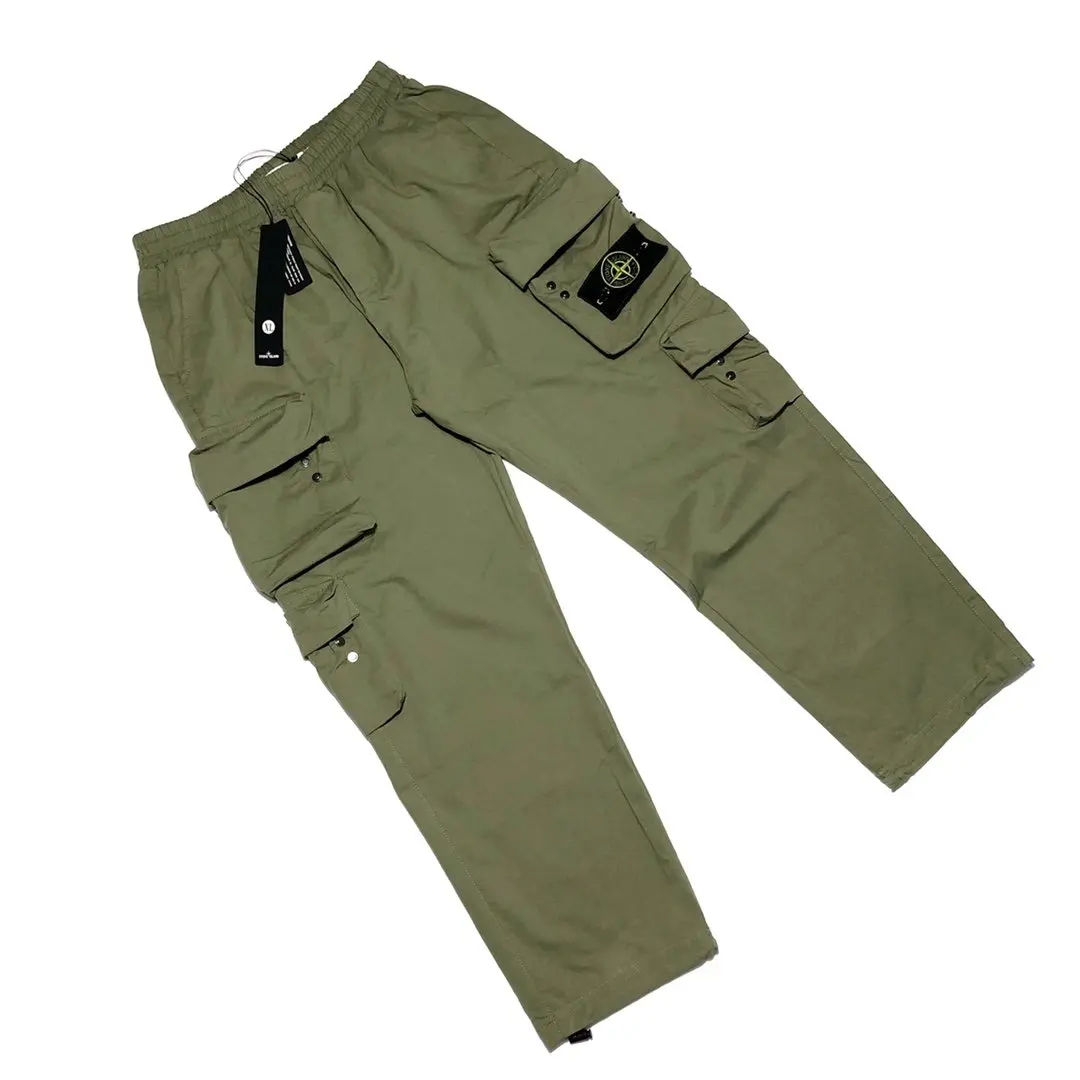 

2021 Stone Island Spring Festival new couple style tooling trousers with multi-pocket function