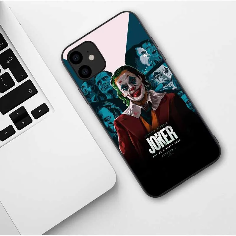 TPU Чехол Joker Horror Movie Joaquin Phoenix для iPhone 11 Pro Max X 7 8 Plus XR XS MAX Black - Цвет: TPU