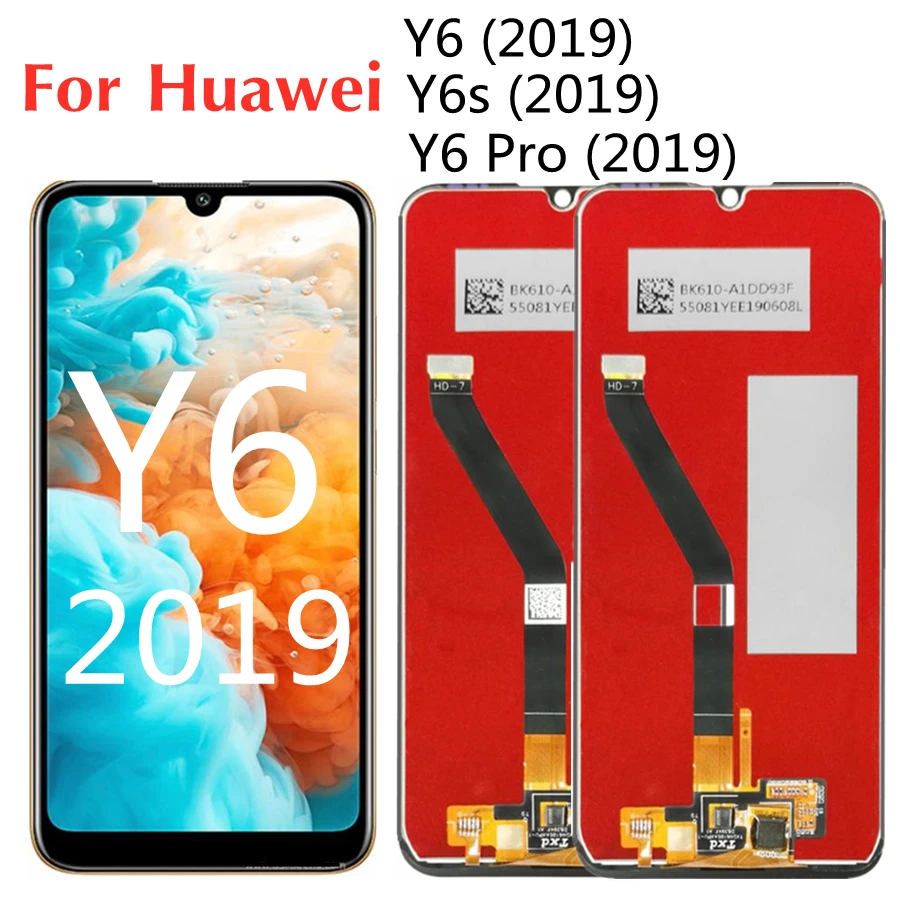 

6.09" LCD For Huawei Y6 Y6S Y6 Prime Pro 2019 MRD-LX1 MRD-LX3 MRD-LX2 LCD Display Touch Screen Digitizer Display