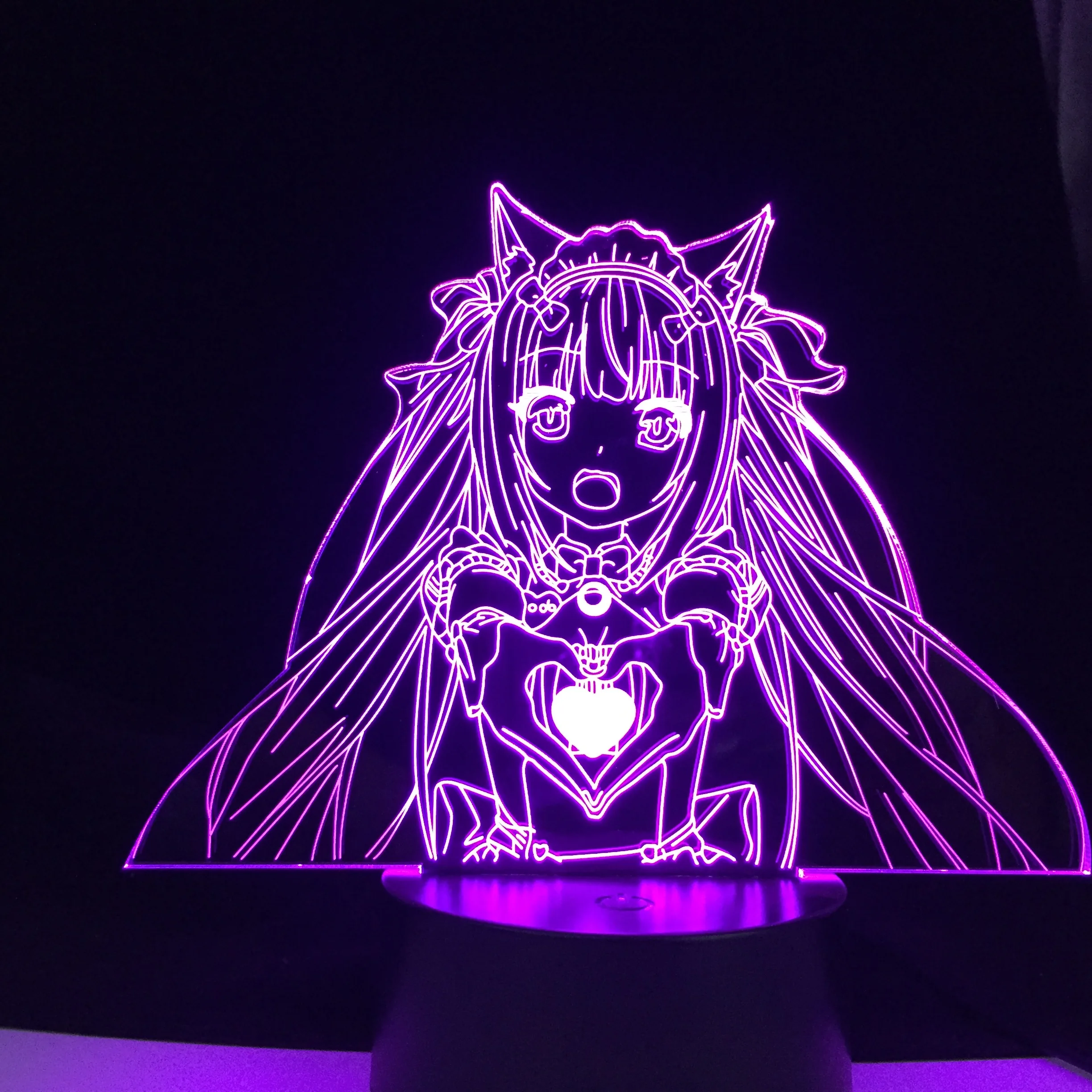 

Nekopara Chocola for Bedroom Decor Night Light Manga Children's Birthday Gift Room Dropshipping Fast Door to Door Anime 3d Lamp