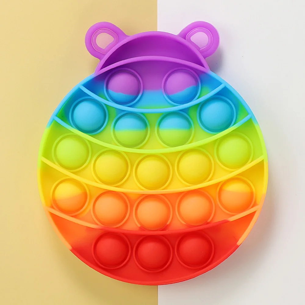 

Игрушка-антистресс для детей, радужная игрушка-антистресс в виде насекомых, простое затемнение, пузырьки, игрушка-антистресс для детей