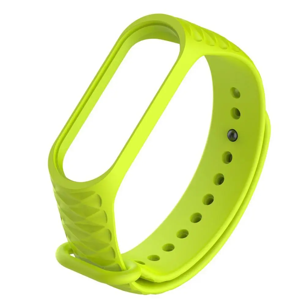 Light Green Сменные браслеты ремни для Xiao mi Band 4 3 браслет mi ремешок многоцветные сменные силиконовые однотонные браслеты - Цвет: Light Green
