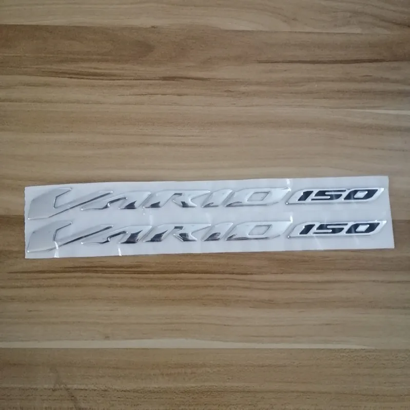 

Мотоциклетная 3D эмблема боковая обтекатель декоративная наклейка водостойкая автомобильная Наклейка для Honda vario 150 vario150 серебристого цвета