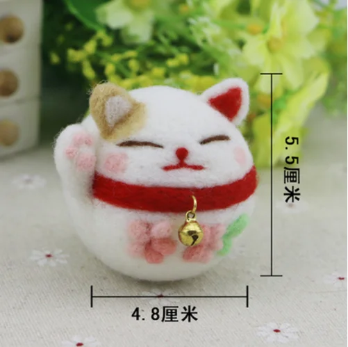 

Маленькое животное, кукла, шерстяной набор для рукоделия, шерстяной войлок, игла для валяния, искусственная рукоятка, сделай сам